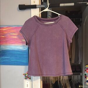Purple Short Sleeve Top